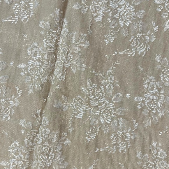 Anthropologie The Somerset Jacquard Pull-On Wide Leg Pants XL Tall NWT Neutral - Picture 9 of 13